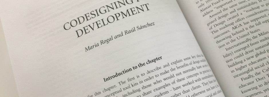 photo of chapter spread, co-designing for development